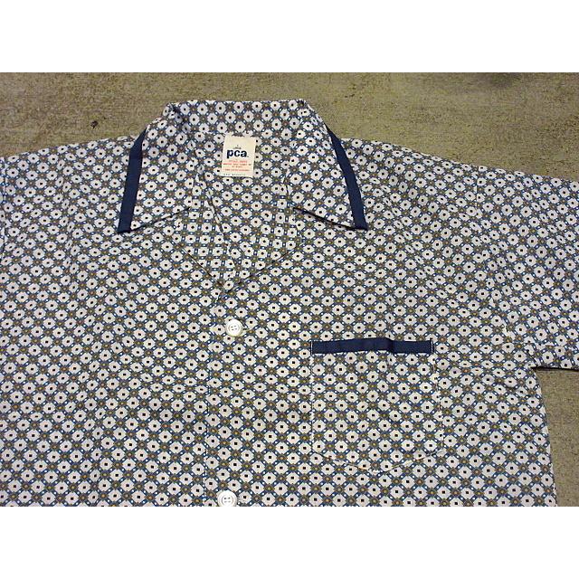 ビンテージ70's○DEADSTOCK 総柄パジャマセットアップ L○210211s3-m