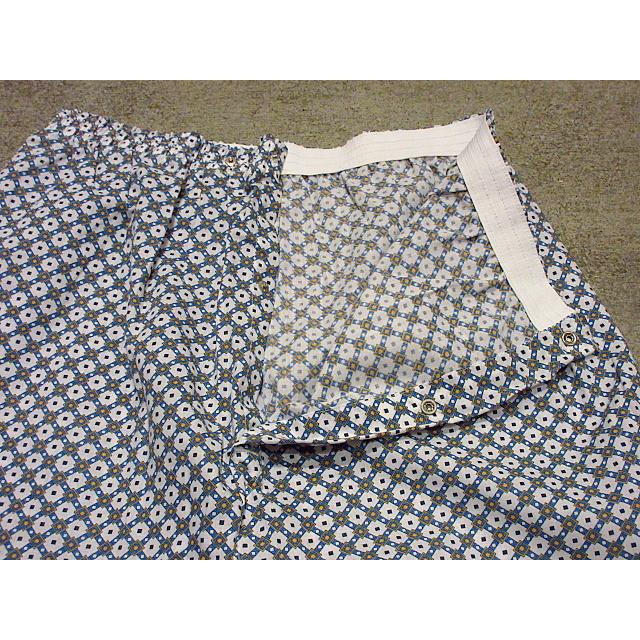 ビンテージ70's○DEADSTOCK 総柄パジャマセットアップ L○210211s3-m