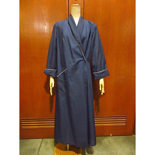 ビンテージ40's○Tailored by JOAN IRISショールカラーガウン紺