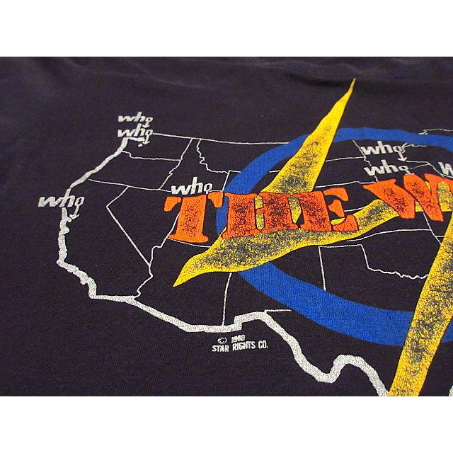 ビンテージ80's○THE WHO全米ツアーTシャツ黒○210220s3-m-tsh ビンテージ80's○THE WHO全米ツアーTシャツ黒○210220s3-m-tsh