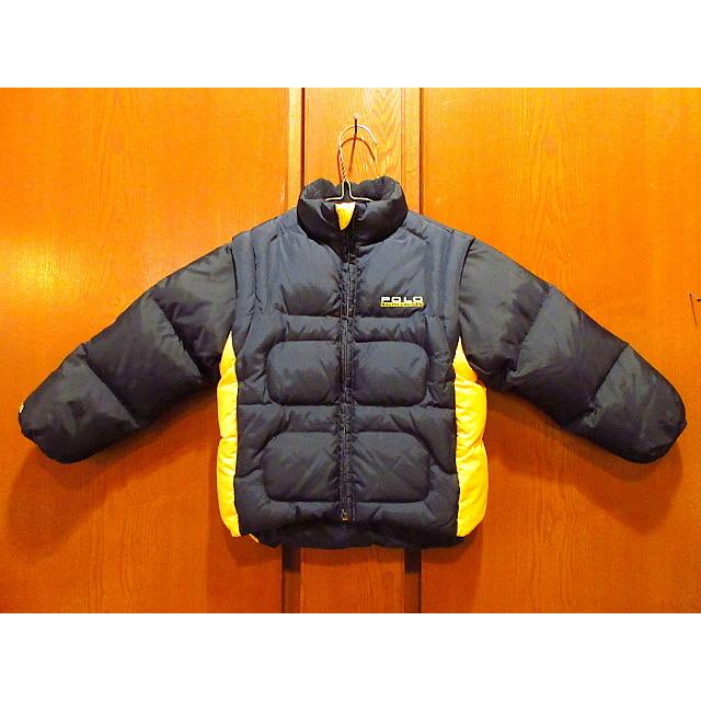 ビンテージ90's○POLO SPORT Ralph Lauren 2wayキッズダウンジャケット