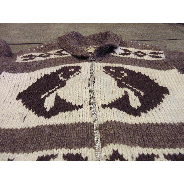 COWICHAN INDIAN魚柄カウチンセーター○210227s3-m-cowショールカラー