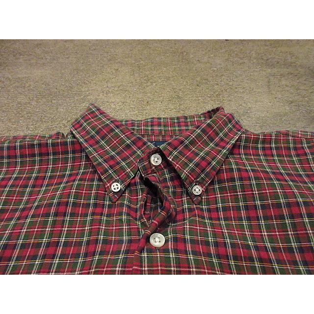 ビンテージ90's○Ralph Laurenコットンタータンチェックボタンダウン