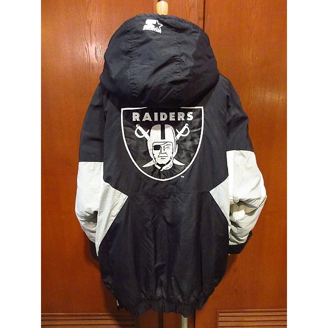 90s USA製 レイダース ナイロンジャケット NFL Raiders USA製 90s STARTER 