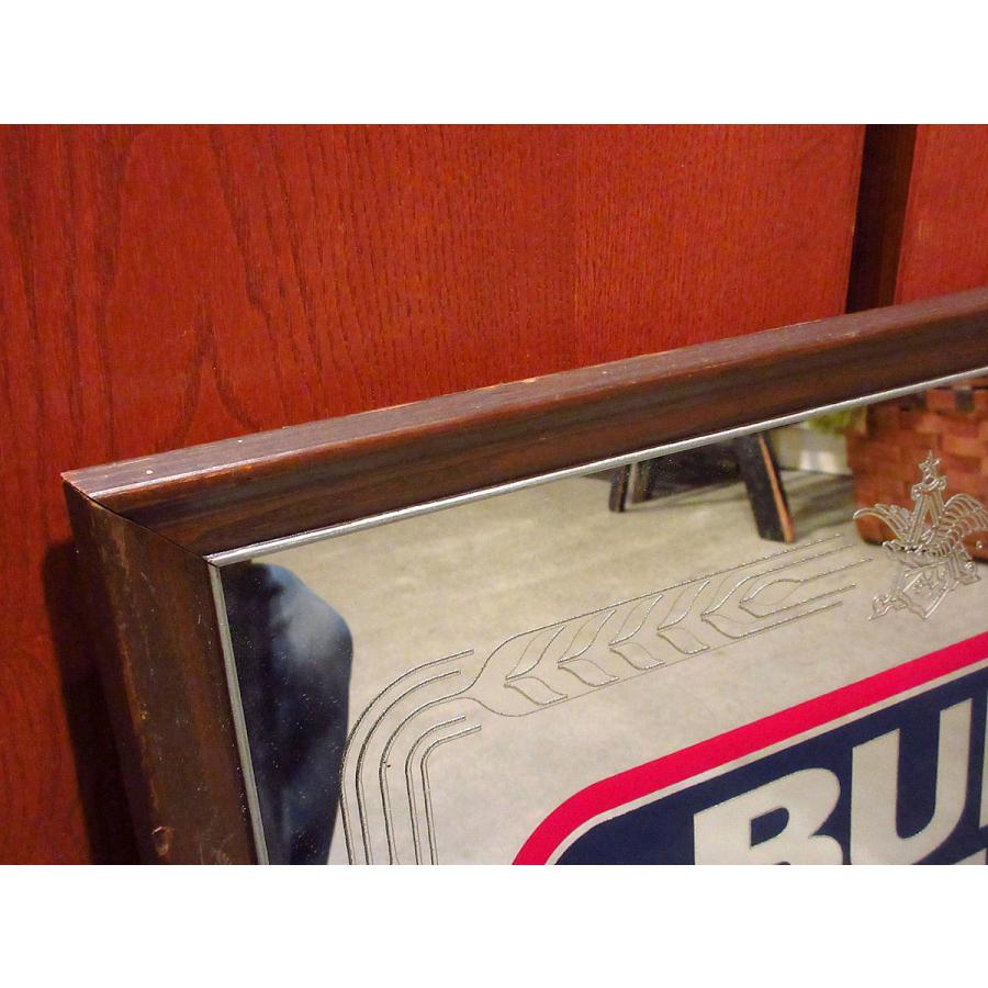 ビンテージ○BUD LIGHT BEER 壁掛けパブミラー○210312s6-sign