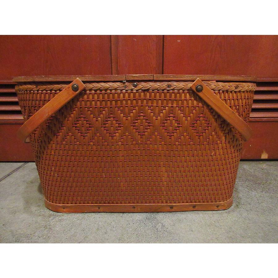 ビンテージ~70's○REDMON ? ピクニックバスケット○210313f7-bag-bsk