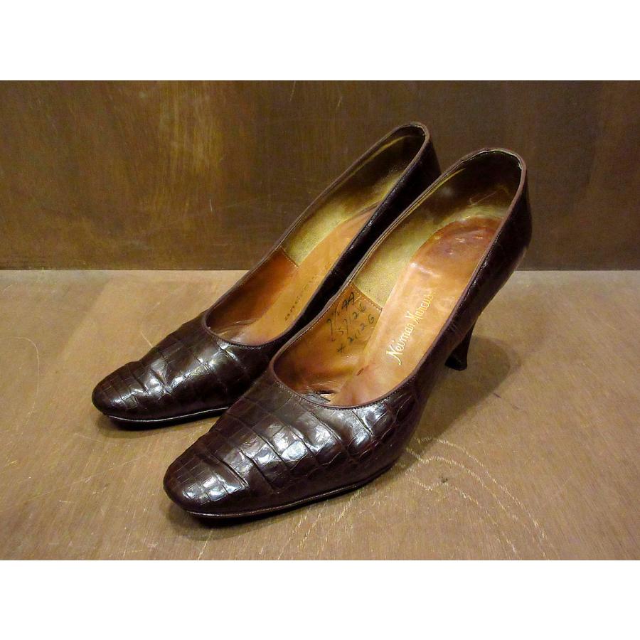 ビンテージ40's○リザードスキンヒール Size 7 1/2 AA○210313n3 ビンテージ40's○リザードスキンヒール Size 7 1/2 AA○210313n3
