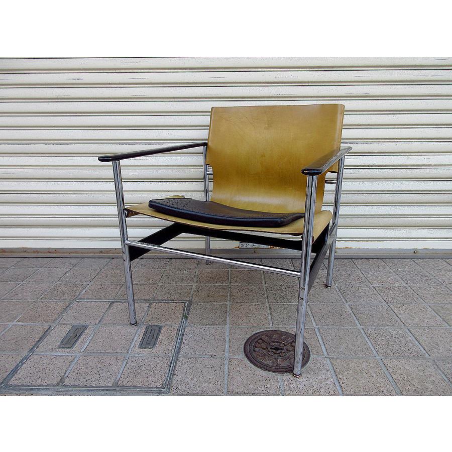 ビンテージ70's●Knoll ポロックアームチェアA●210316f2-chr 657スリングチェアノル家具イスミッドセンチュリー｜cozyvintage