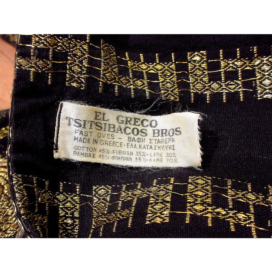 ビンテージ70's○MADE IN GREECE 刺繍総柄エスニックワンピース