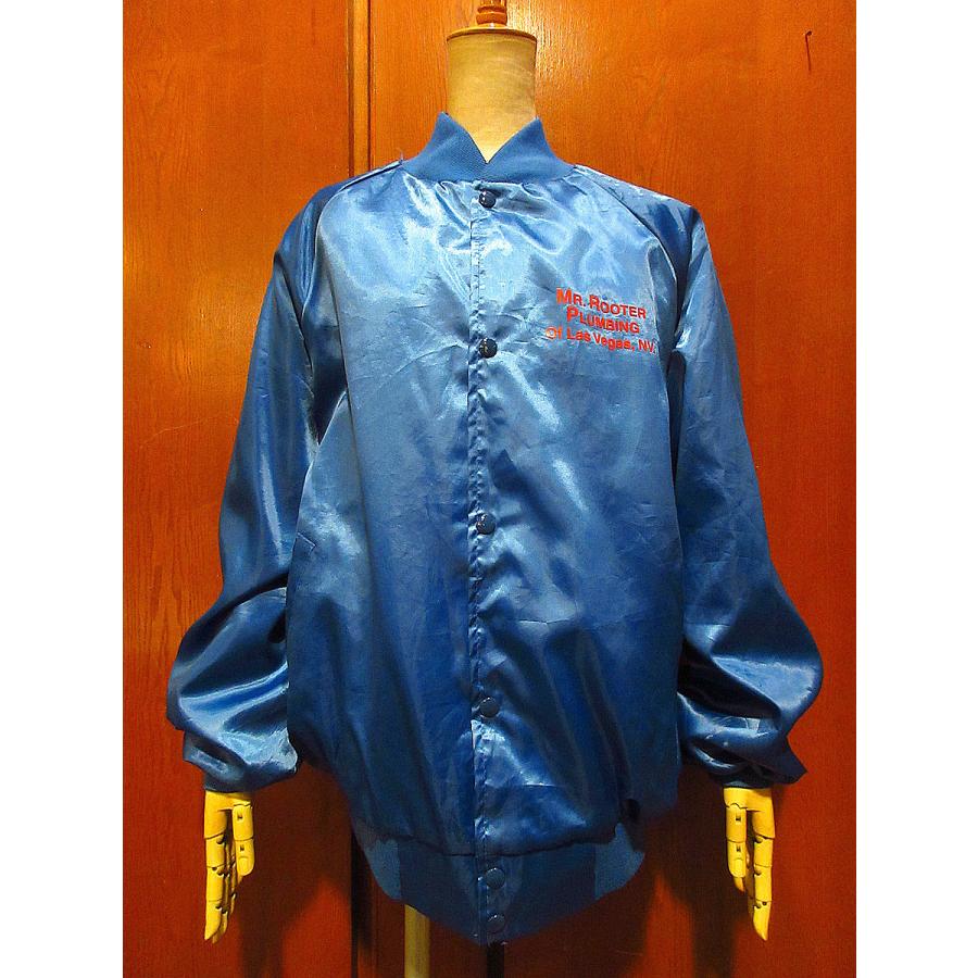 ビンテージ80's90's○WestArk MR.ROOTER PLUMBINGナイロンボタン