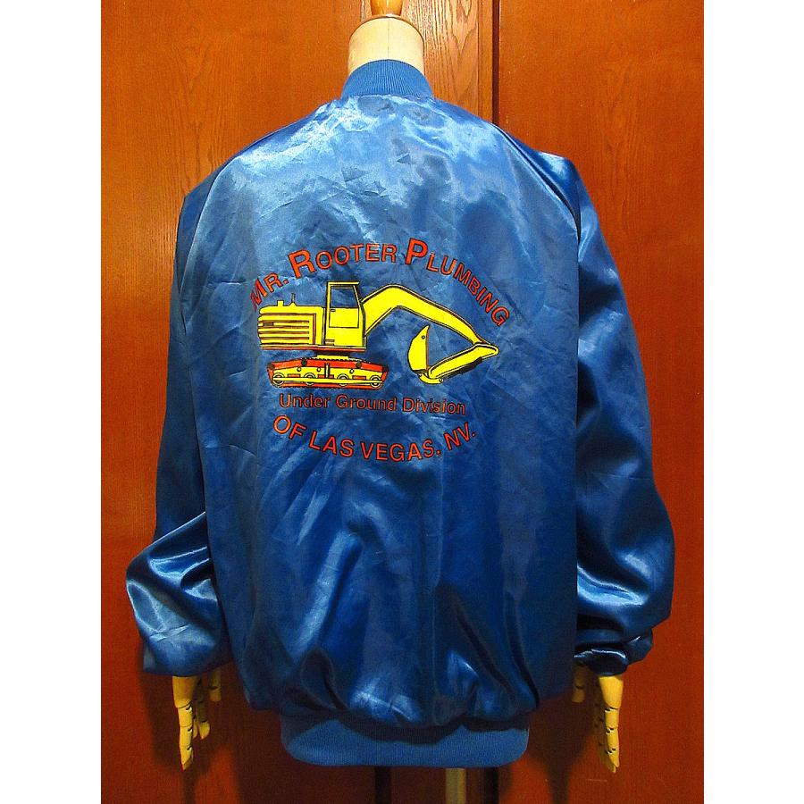 ビンテージ80's90's○WestArk MR.ROOTER PLUMBINGナイロンボタン