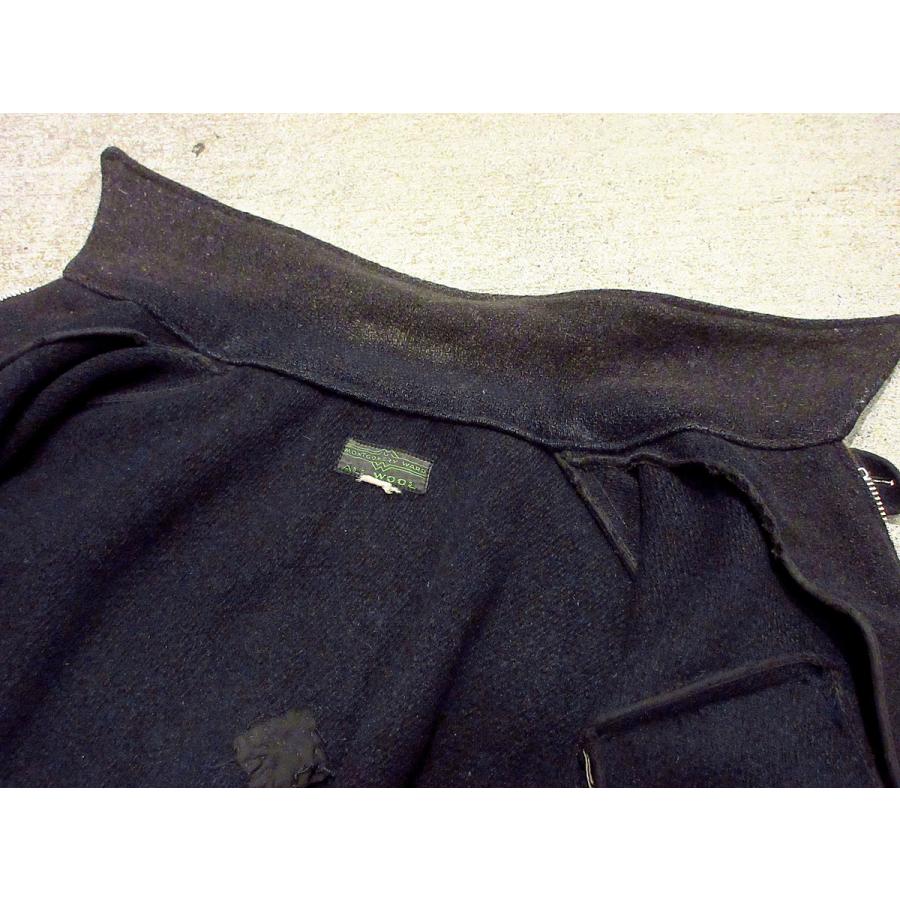 ビンテージ30's○MONTGOMERY WARD ウールスポーツジャケット黒