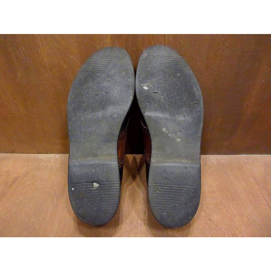 ビンテージ○FLORSHEIM サドルシューズ黒×茶 Size 11D○210327n2-m
