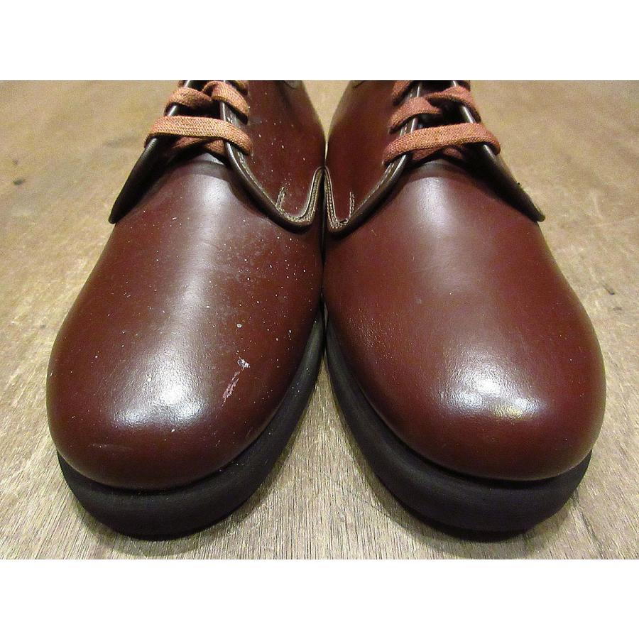 ビンテージ70's○DEADSTOCK CITY CLUBプレーントゥシューズ赤茶 ビンテージ70's○DEADSTOCK CITY CLUBプレーントゥシューズ赤茶