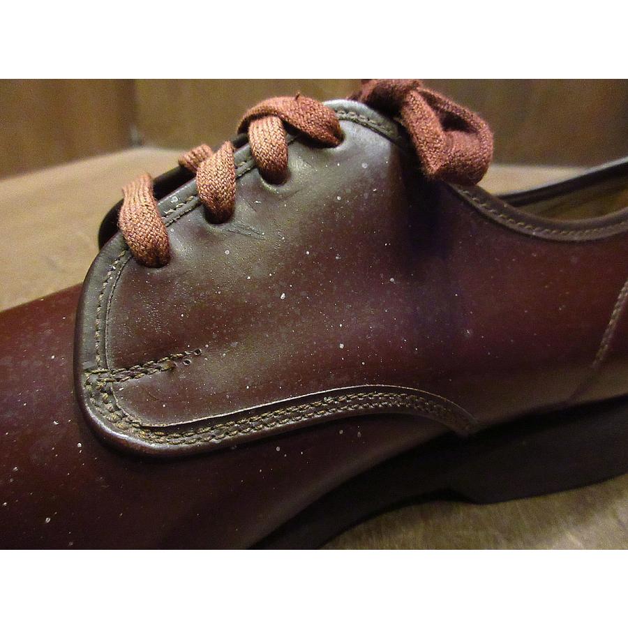 ビンテージ70's○DEADSTOCK CITY CLUBプレーントゥシューズ赤茶 ビンテージ70's○DEADSTOCK CITY CLUBプレーントゥシューズ赤茶