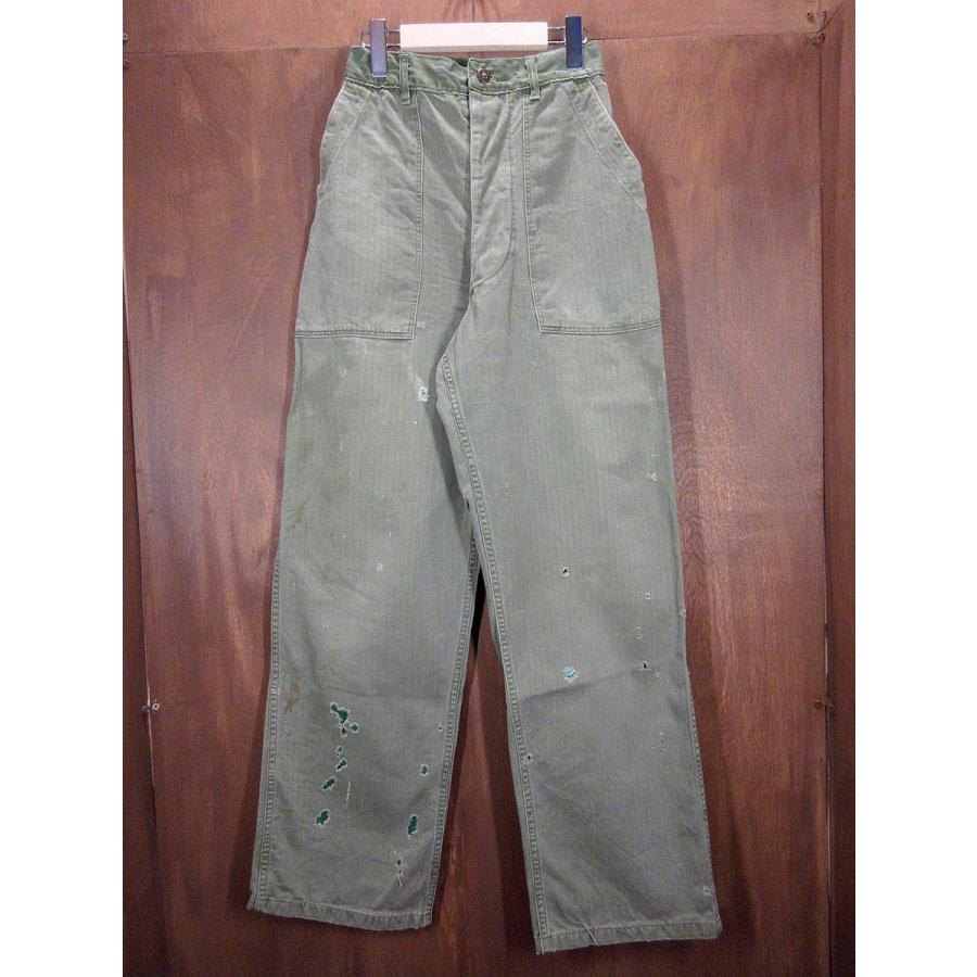 ビンテージ50's○U.S.ARMY M-47 HBTベイカーパンツ W66cm○210407n3-m