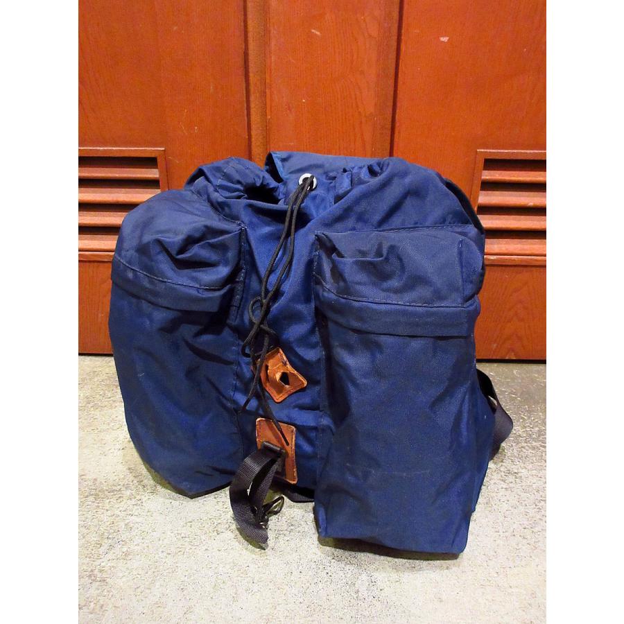 ビンテージ70's○Hirsch Weis ナイロンバックパック紺○210409s8-bag