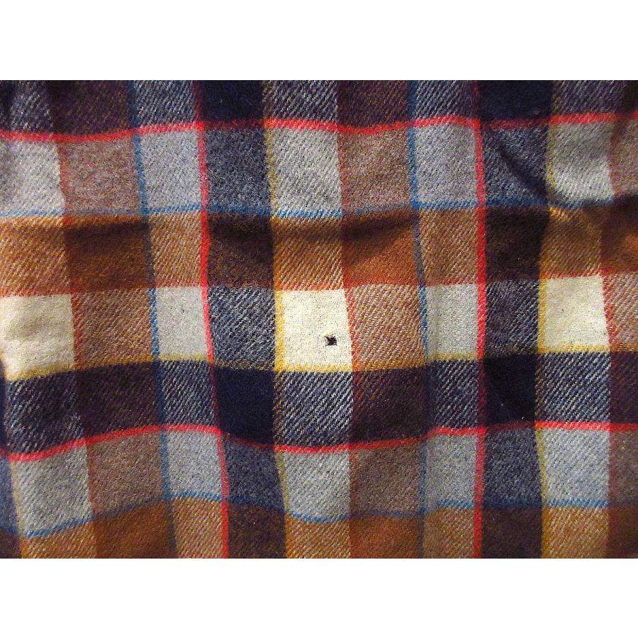 【美品ヴィンテージ】WILSON ウール チェック柄 ブランケット　グリーン系 古着 40～50年代 フィルソン FILSON チェック柄 マッキーノ