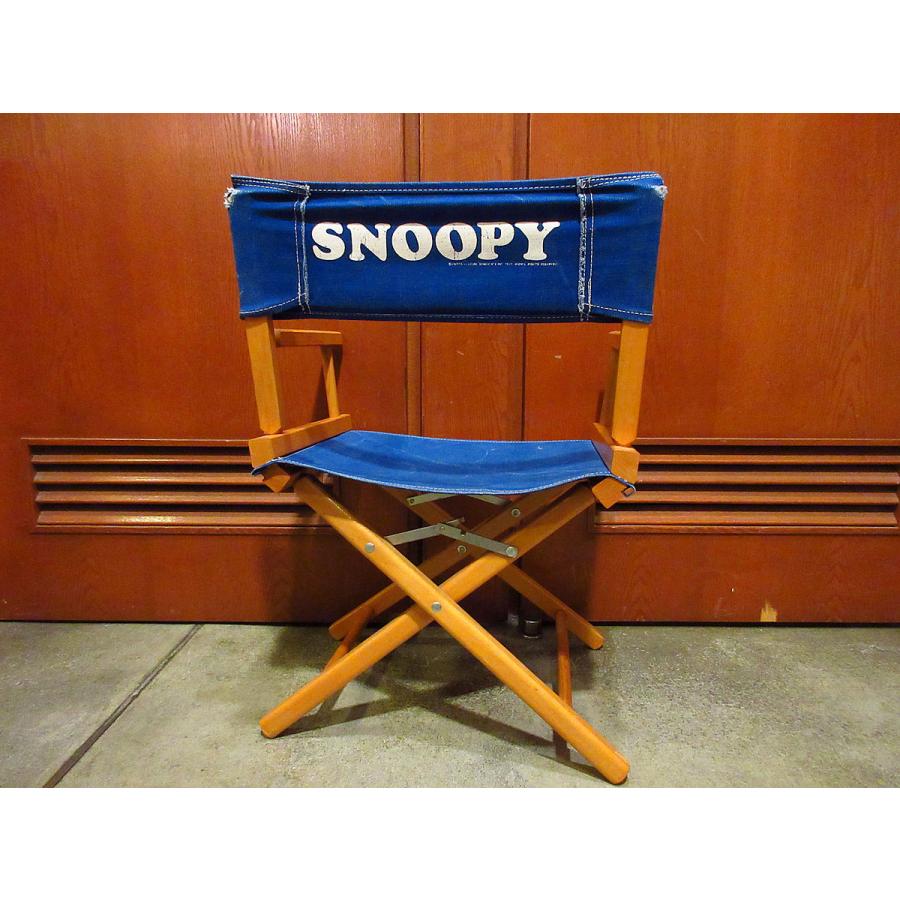 ビンテージ70's○SNOOPY ウッドフォールディングチェア○210415s9-chr