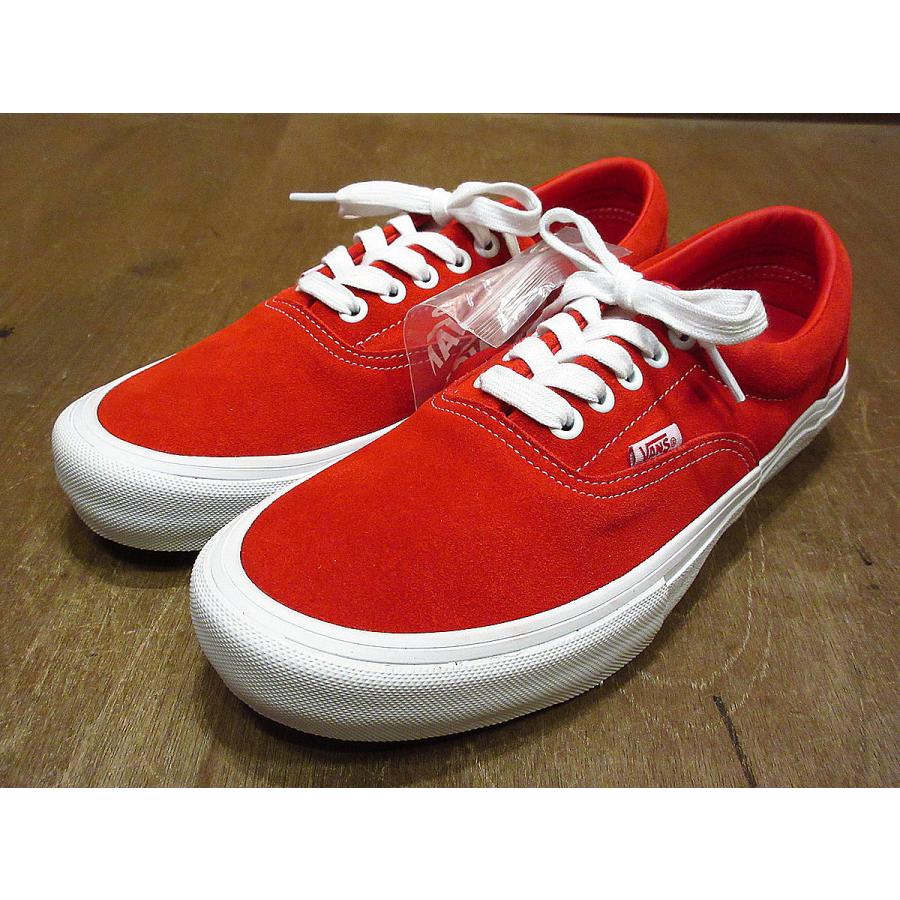 新品未使用 VANS ERA PRO SUEDE RED/WHITE Size 8○210419n7-m-snk