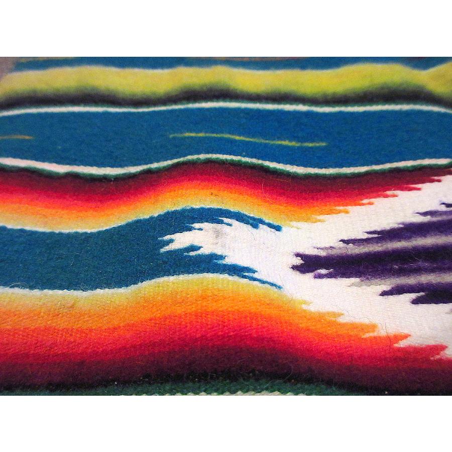 ビンテージ-70's○メキシカンラグsize 96cm×42.5cm○210502s2-rug