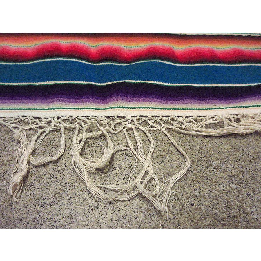 メキシカンラグ・ビンテージ ビンテージ-70's○メキシカンラグsize 96cm×42.5cm○210502s2-rug