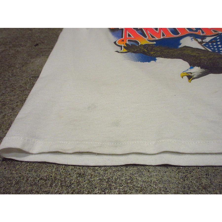 ビンテージ80's○Snap-OnプリントTシャツ白size L(42-44)○210517f4-m