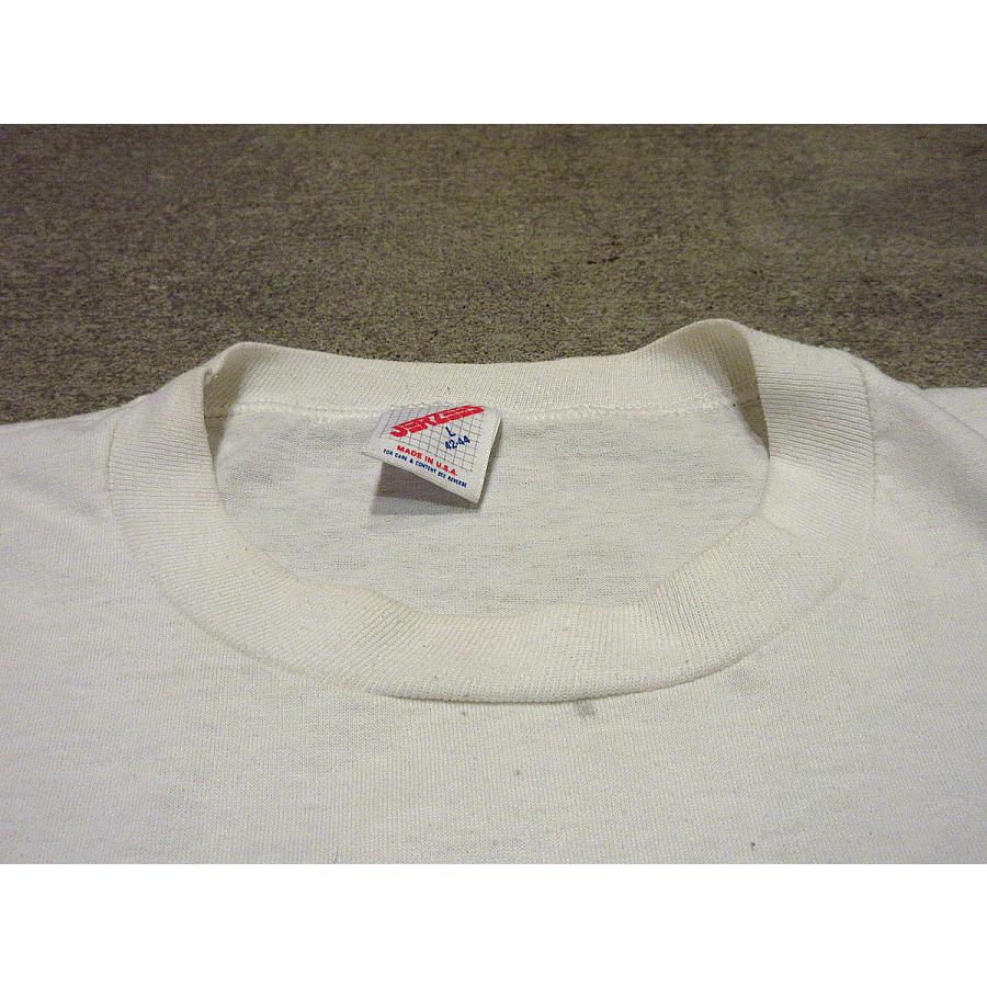 ビンテージ80's○Snap-OnプリントTシャツ白size L(42-44)○210517f4-m