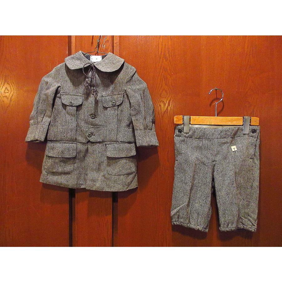 ビンテージ-10’s●DEADSTOCKキッズソルト\u0026ペッパーウールノーフォークジャケット\u0026ニッカーボッカーズsize 4●210522s1-k-stup子供
