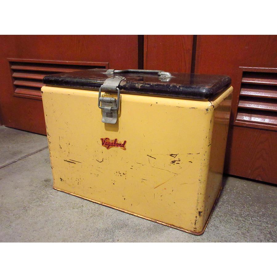 ビンテージ50's○Vagabond メタルクーラーボックス○210525f2-otdeqp