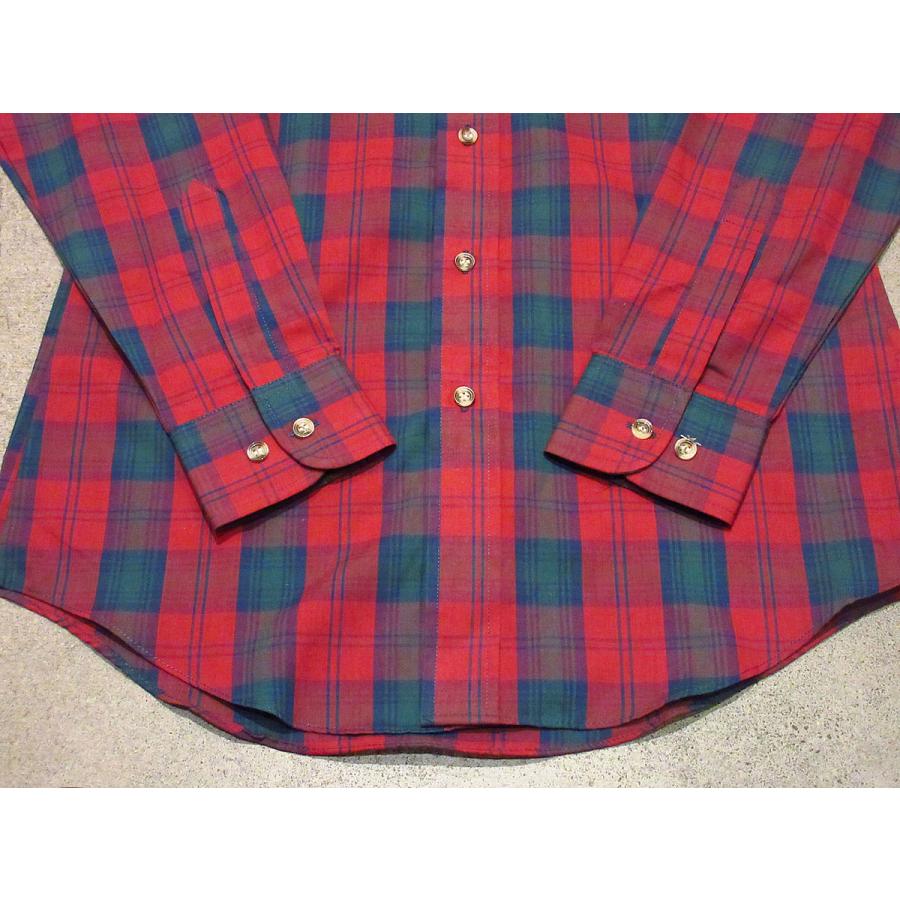 ビンテージ80's○DEADSTOCK Lee チェックボタンダウンシャツ S
