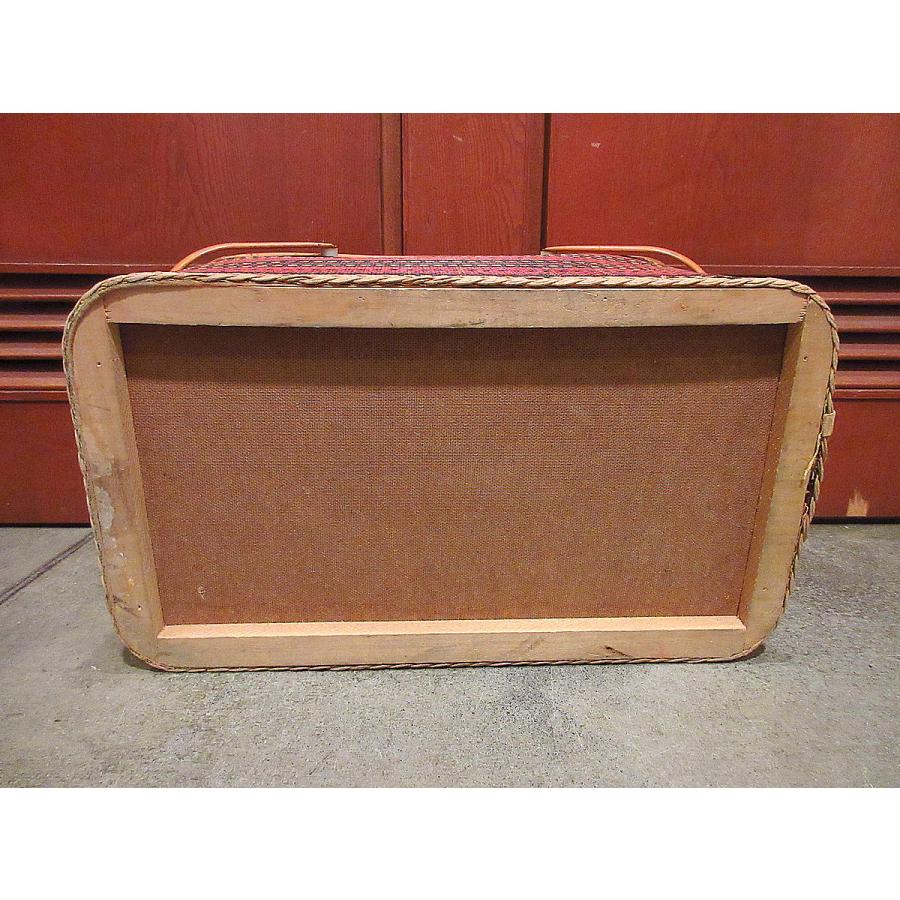 ビンテージ~70's○REDMONチェックピクニックバスケット