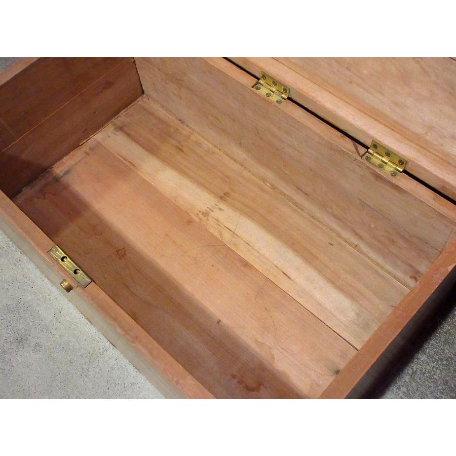 ビンテージ40's○ペイント入りウッドチェストボックス○210629j3-bxs