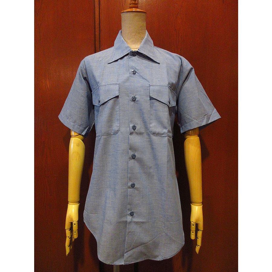 ビンテージ70's80's○DEADSTOCK SEAFARER U.S.NAVYシャンブレー
