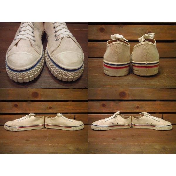 ビンテージ60's70's○DEAD STCOKキッズキャンバススニーカー2 1/2