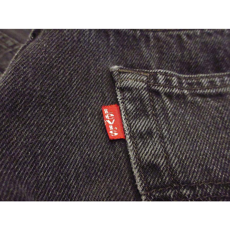 ビンテージ90's○MADE IN U.S.A. Levi's 501ブラックデニム表記W34 L30