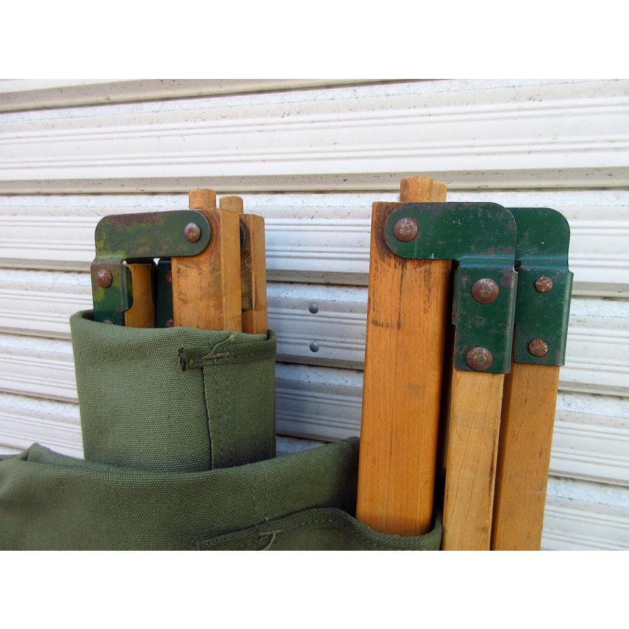 ビンテージ○ミリタリーフォールディングコット○210720j3-otdeqp USA