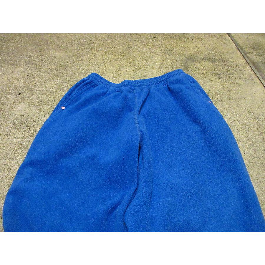 ビンテージ90's○Patagonia雪無しタグフリースパンツ青表記 M