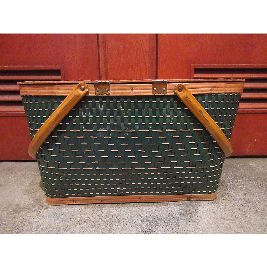 ビンテージ~70's○Hawkeye ? ピクニックバスケット○210729r4-bag-bsk