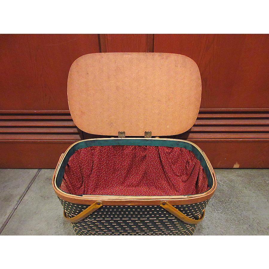 ビンテージ~70's○Hawkeye ? ピクニックバスケット○210729r4-bag-bsk