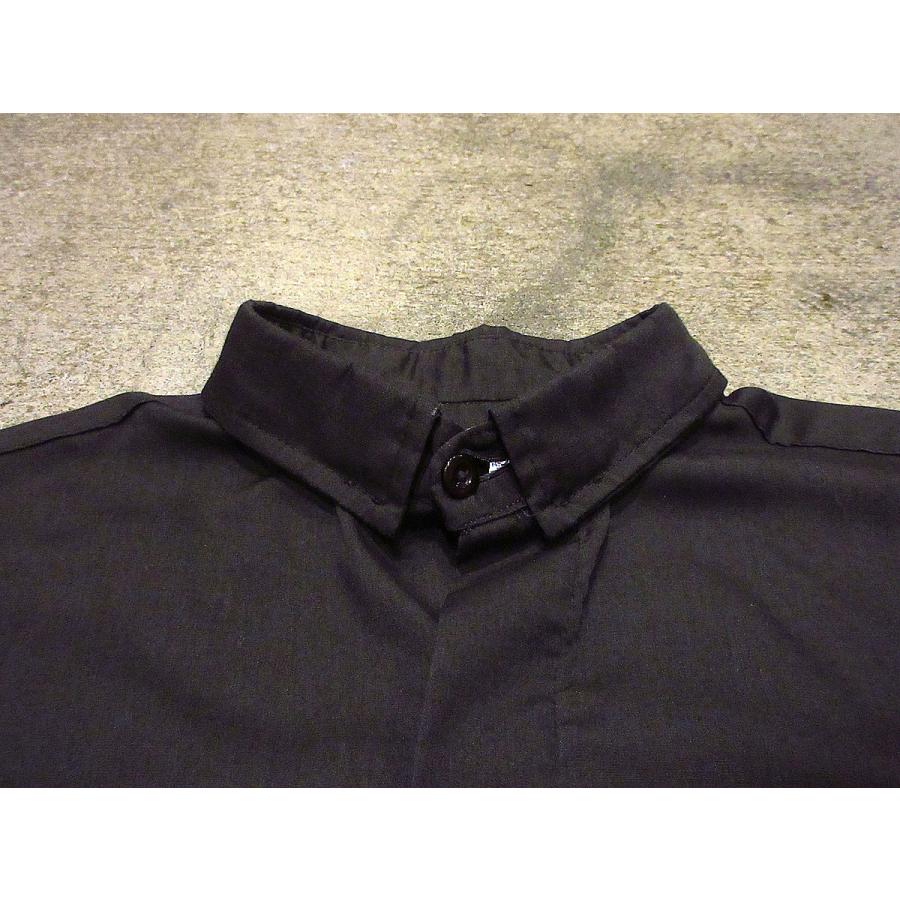 ビンテージ70's○R.J. TOOMEYフライフロント長袖シャツ黒size 15-34
