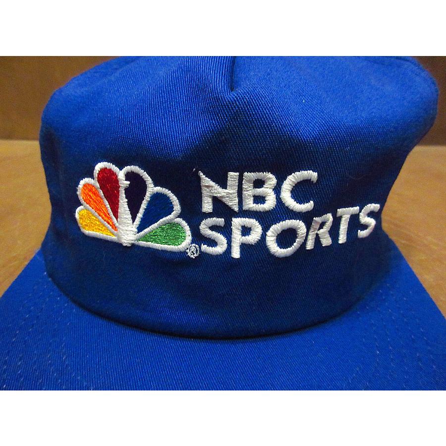 デッドストック K-PRODUCTS キャップ アメリカ製 USA製 ブルー 青 K-Products NBC SPORTS刺繍スナップバックキャップ青○210806s2-m-cp