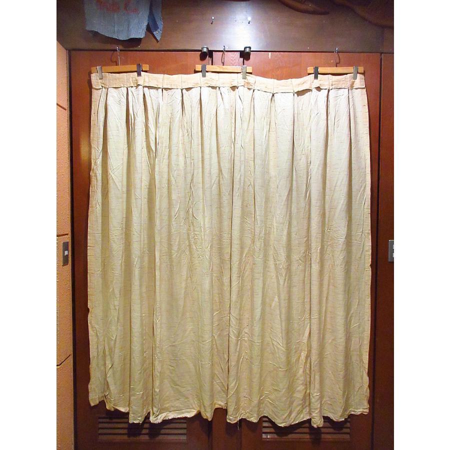 ビンテージ~70's○ネップレーヨンカーテン 142cm×178cm