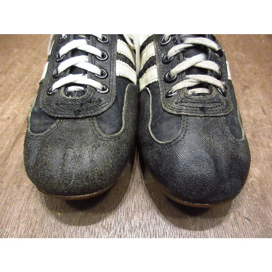 ビンテージ80's○adidasレディースレザースパイク黒Size 3 1/2 ビンテージ80's○adidasレディースレザースパイク黒Size 3 1/2