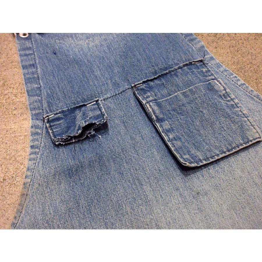 ビンテージ~70's○デニムワークエプロン○210826j5-apr ファッション