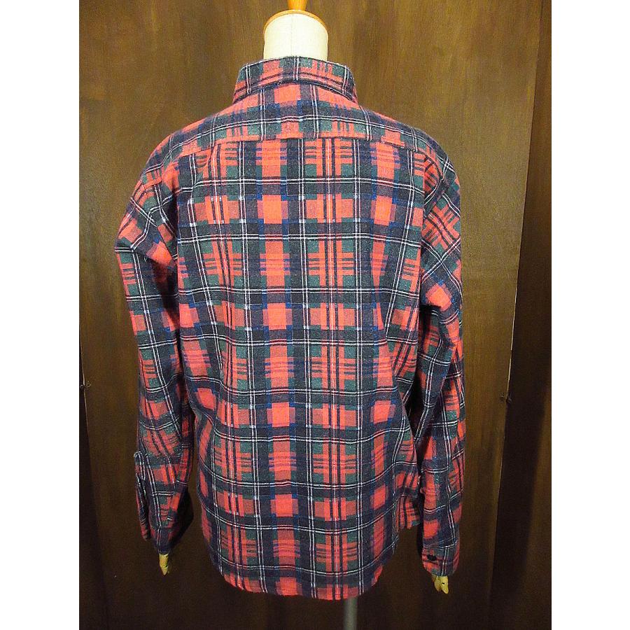 ビンテージ70's●Distinctive Apparel チェックプリントネルシャツ size M●210826k4-m-lssh-nl  古着長袖シャツ