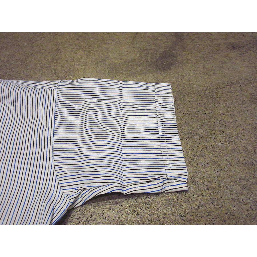 デットストック ベージュ ストライプ 半袖シャツ コムデギャルソン シャツCOMME des GARCONS SHIRT スタンド
