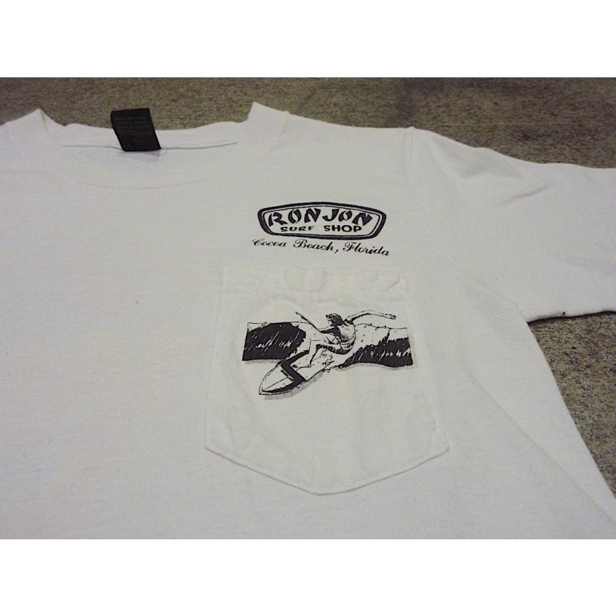 ビンテージ80's○RON JON SURF SHOP両面プリントポケットTシャツ ビンテージ80's○RON JON SURF SHOP両面プリントポケットTシャツ