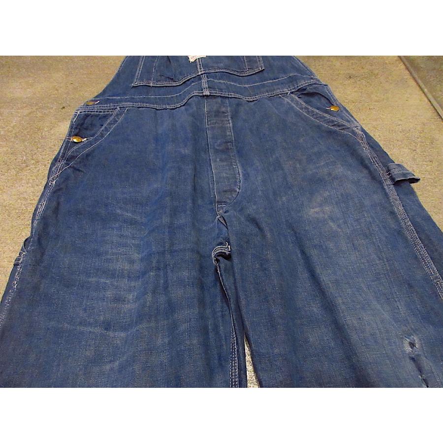 ビンテージ50's○HERCULESローバックバットダイデニムオーバーオール