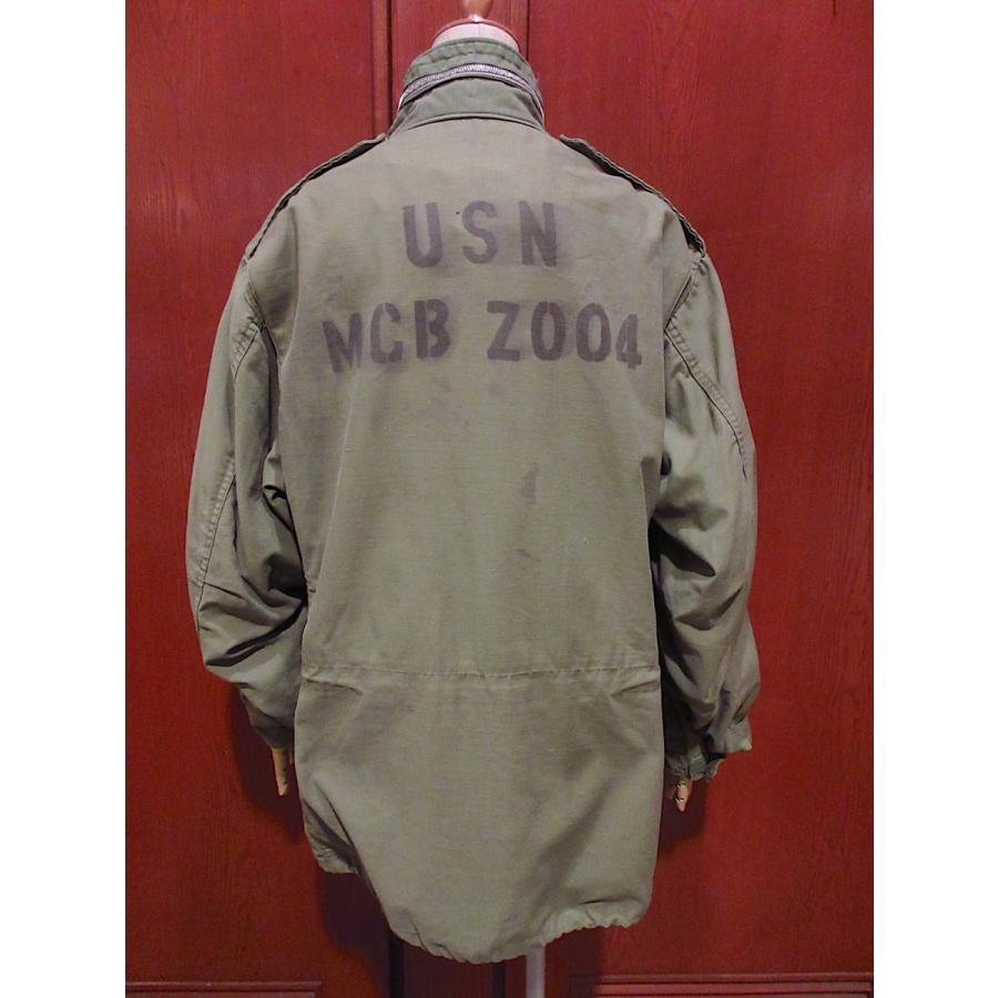 ビンテージ60's○U.S.NAVYステンシル入りM-65フィールド